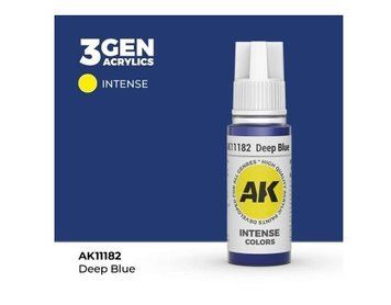 Акрилова фарба DEEP BLUE INTENSE - ГЛИБОКИЙ СИНІЙ / INK АК-Interactive 2100000023639 фото