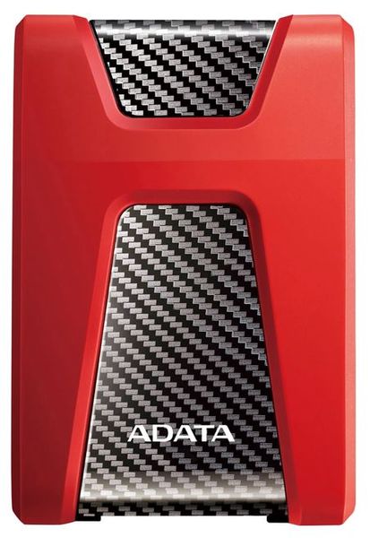 Зовнішній жорсткий диск ADATA DashDrive Durable HD650 1TB, PHD External 2.5'' USB 3.2 Gen, Red 4713435799130 фото