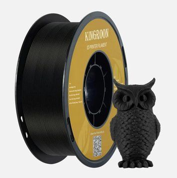 Пластик для 3d друку KINGROON PLA, чорний, 1.75 мм, 1 кг 2100000021710 фото