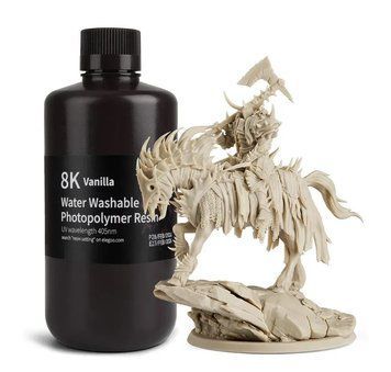 Фотополімерна смола ELEGOO Water Washable Resin 8k "Vanilla" (Ваніль) 1кг 2100000022670 фото