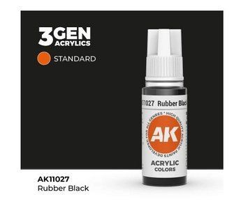 Акрилова фарба RUBBER BLACK &ndash; STANDARD /ШИННИЙ ЧОРНИЙ (КОЛІР ГУМИ) AK-interactive 2100000023530 фото
