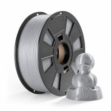 Polydream, PLA (ПЛА) пластик для 3D-друку / Сірий металік 1,2 кг 2100000014477 фото