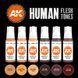 Набір акрилових фарб Відтінки людської шкіри (Human Flesh Tones) 6 шт. AK-Interactive 2100000023615 фото 2