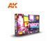 Набір акрилових фарб Неонові кольори (Neon Colors Set) 6 шт. AK-Interactive 2100000023899 фото 1