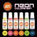 Набір акрилових фарб Неонові кольори (Neon Colors Set) 6 шт. AK-Interactive 2100000023899 фото 2