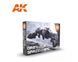 Набір акрилових фарб Сірий для космічних кораблів (Grey For Spaceships Set) 6 шт. AK-Interactive 2100000023912 фото 1