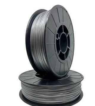 3Dfilament PLA пластик для 3D принтера СІРИЙ МЕТАЛІК 1.75 мм (0,75 кг) 2100000016778 фото