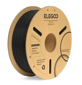 Філамент ELEGOO PLA+ для 3D принтера, 1 кг, 1.75 мм, Чорний 2100000022496 фото