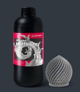 Фотополімерна смола Phrozen Standard ABS-like (Matte Gray, 1 kg) 64010100422074 фото