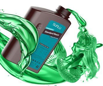 Фотополімерна смола SUNLU, Standard Resin (Transparent Green / 1 кг) 2100000009497 фото