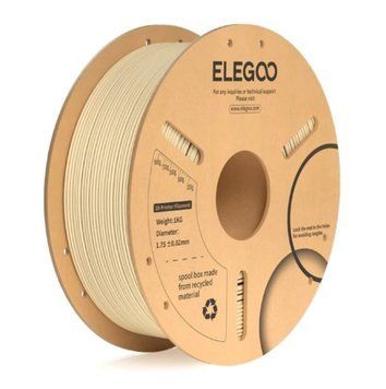 Пластик ELEGOO PLA+ 1.75 мм Beige (бежевий)1кг 2100000025091 фото