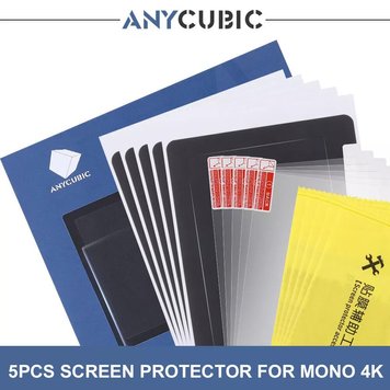 5PCS ANYCUBIC Clear Screen Protector for Photon Mono 4K 3D Printer (136.4 x 88 mm) 2100000008773 фото