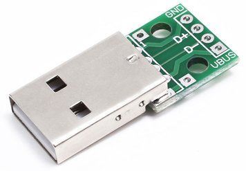 Модуль USB-AM PCB штекер на платі 2100000007578 фото