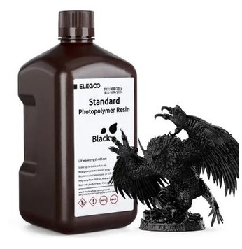 Фотополімерна смола ELEGOO Standard Resin (Black / 2 кг) 2100000008537 фото