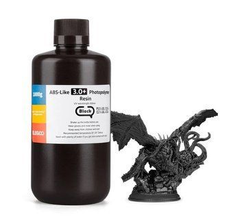 Фотополімерна смола ELEGOO ABS-Like 3.0 plus resin "Black" (чорна) 1кг 2100000022755 фото