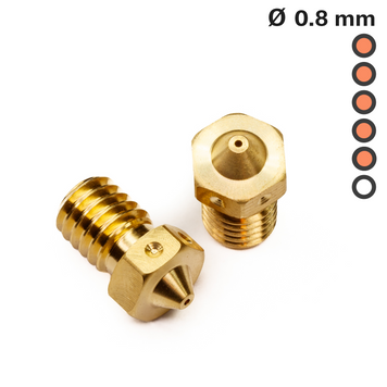 Сопло E3D V6 (Оригінальне Prusa), 0.8 мм, латунне 2100000010875 фото