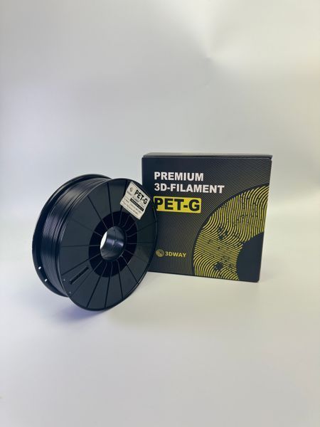 3DWAY Pet-G пластик для 3D принтера Black 1.75 mm, 1 kg 2100000014095 фото