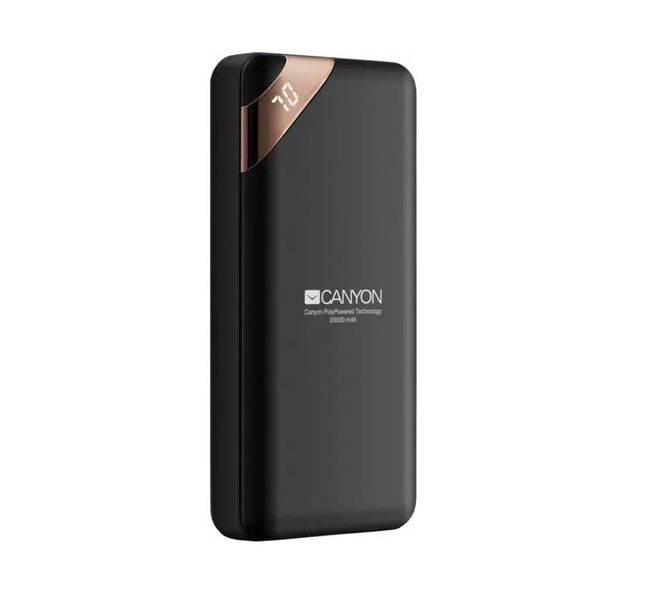 Powerbank Canyon 20000mAh Black (CNE-CPBP20B) 5291485006181 фото