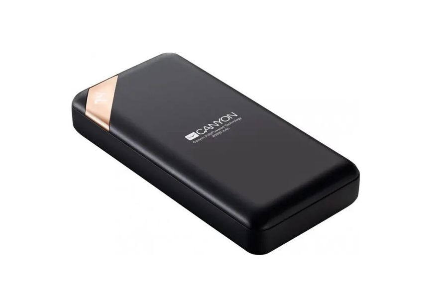 Powerbank Canyon 20000mAh Black (CNE-CPBP20B) 5291485006181 фото