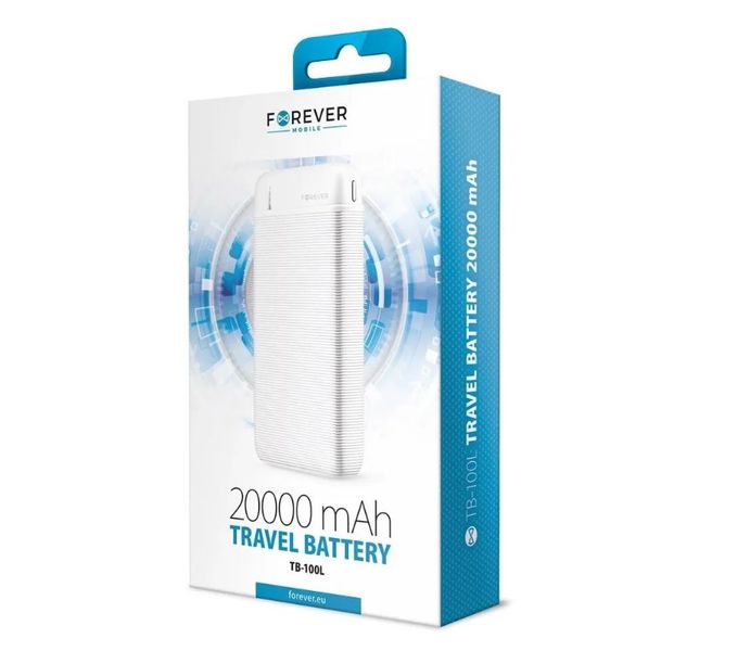 Powerbank Forever 20000 White, TB-100L 5900495829252 фото