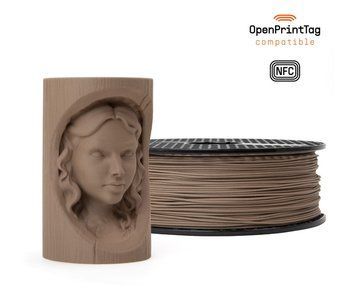 Філамент Prusament Woodfill Pastel Brown, 1.75мм, 1 кг 2100000023059 фото