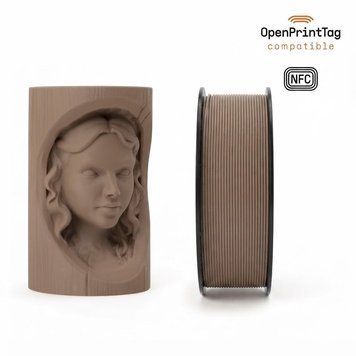 Філамент Prusament Woodfill Pastel Brown, 1.75мм, 1 кг 2100000023059 фото