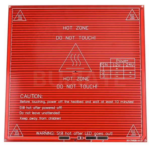 PCB Heatbed MK2B Dual Power 214x214 mm 2100000003594 фото