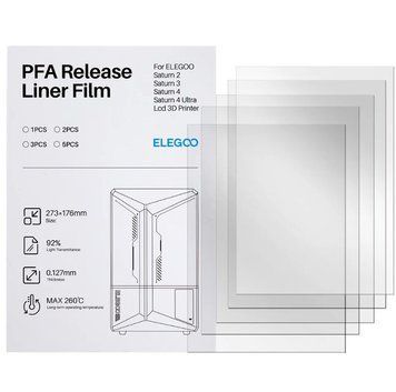 PFA-плівка ELEGOO для Saturn 2/8K/3/4/4 Ultra/4 Ultra 16K (5 шт) 2100000022878 фото