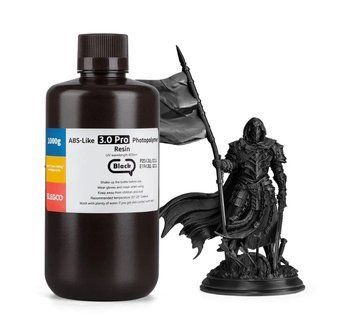 Фотополімерна смола ELEGOO ABS-Like 3.0 pro resin "Black" (чорна) 1кг 2100000022816 фото