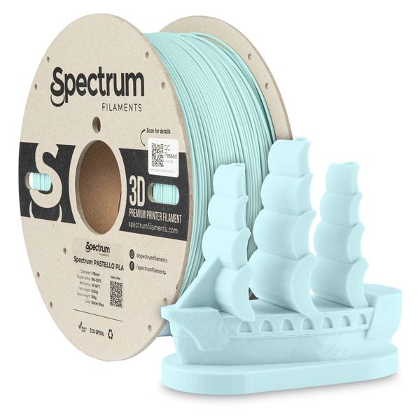 Filament Spectrum Pastello PLA 1.75mm WATER BLUE 1kg 5903175654847 фото